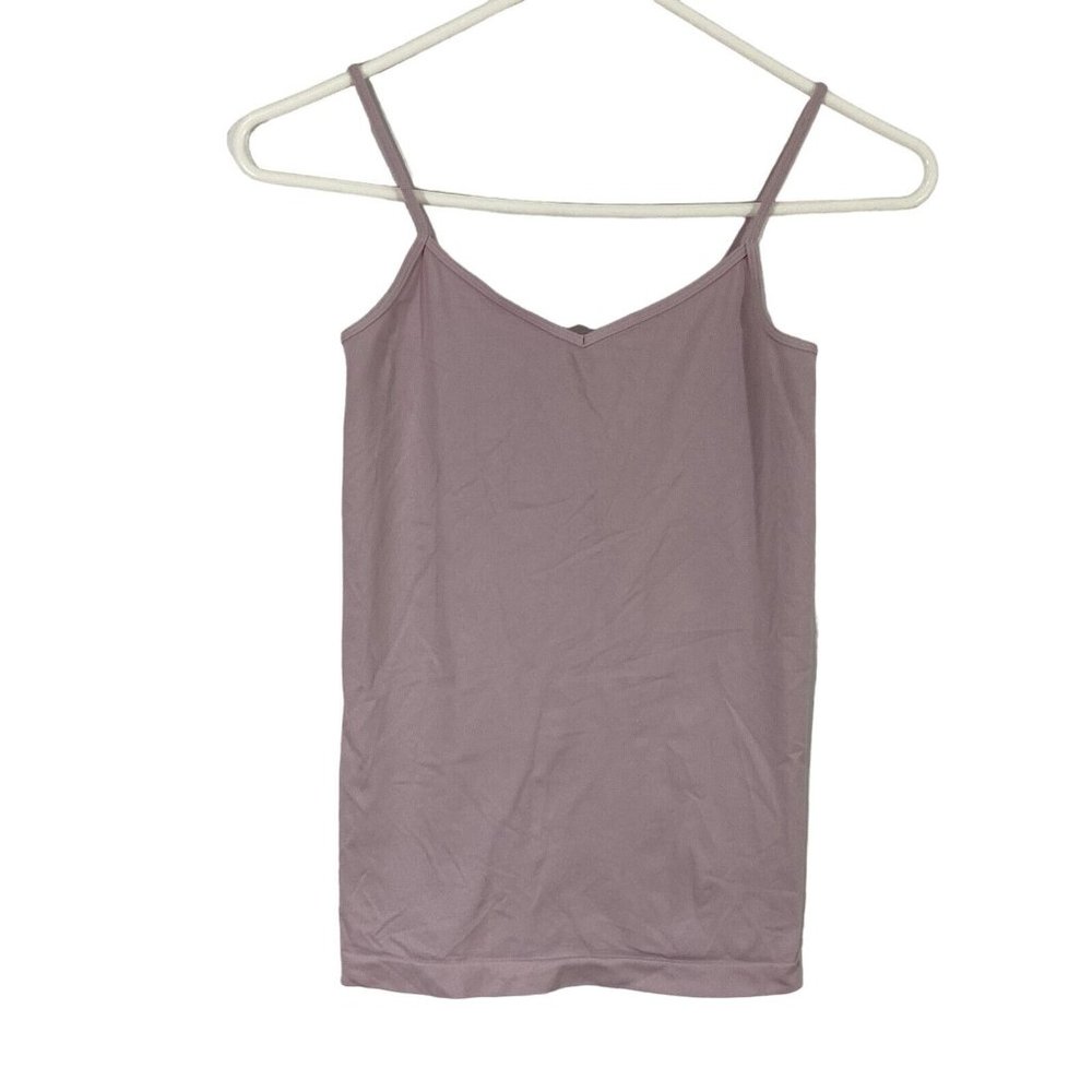Blu Chic Lounge Womens Pink V Neck Spaghetti Strap Pullover Camisole Tank Top S